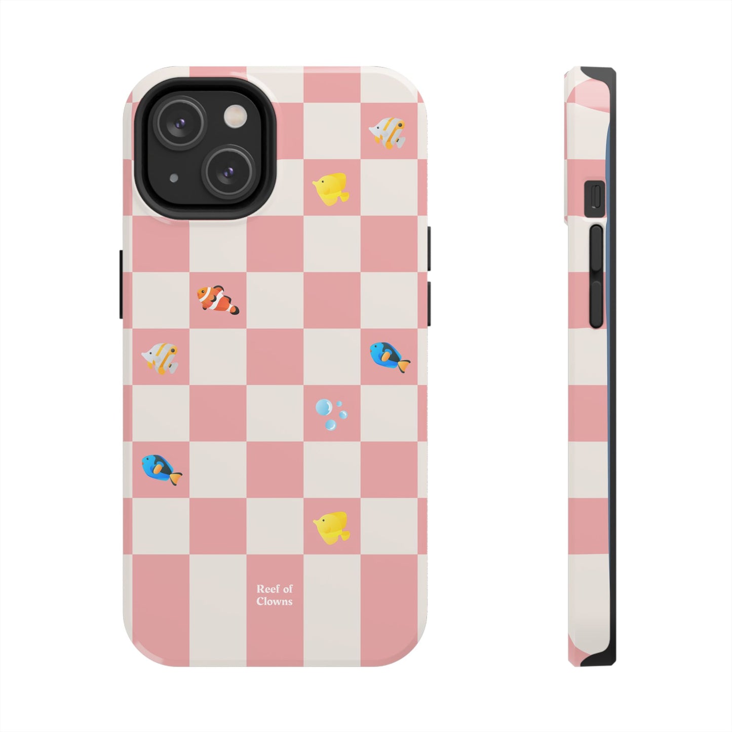 Reef of Clowns Checkerboard (Pinktide) Phone Case