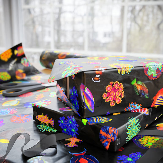 Coral and Fish Gift Wrap