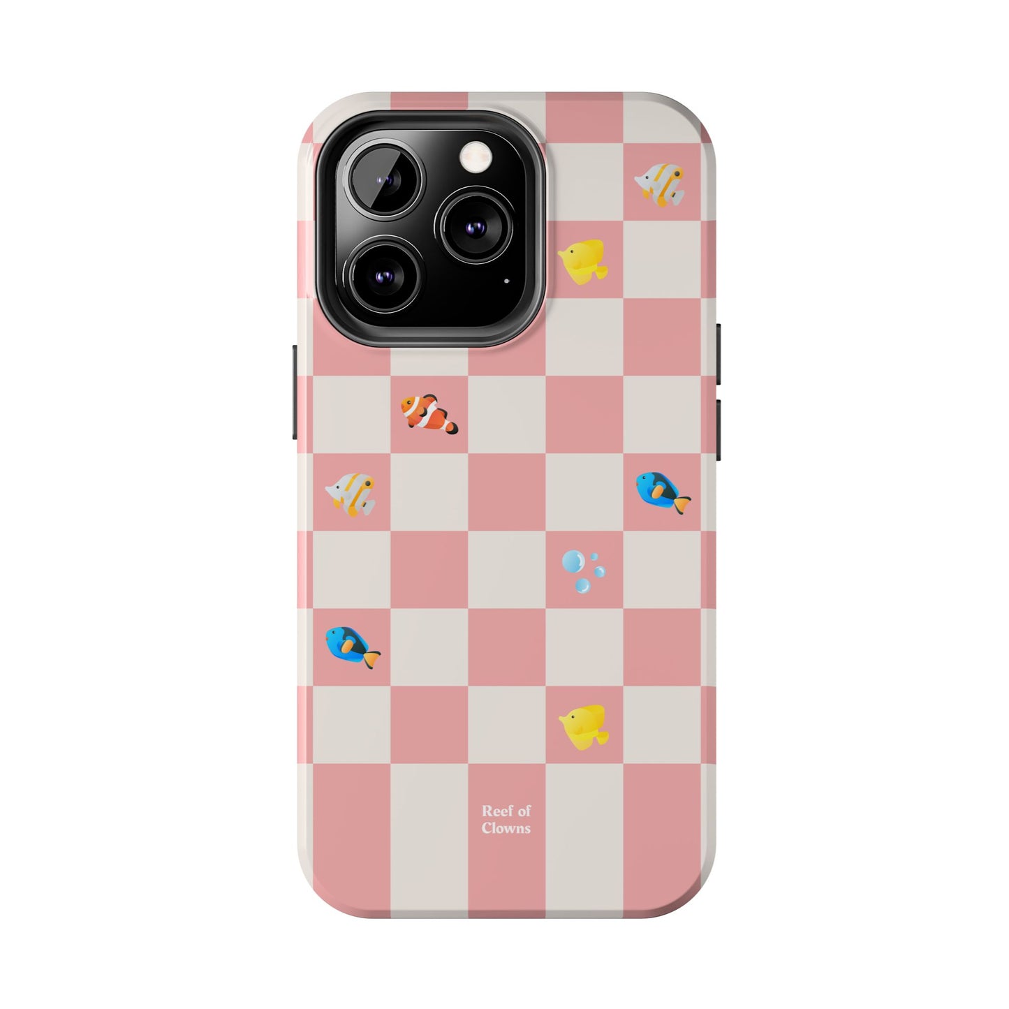 Reef of Clowns Checkerboard (Pinktide) Phone Case