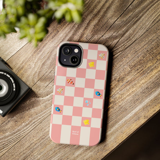 Reef of Clowns Checkerboard (Pinktide) Phone Case