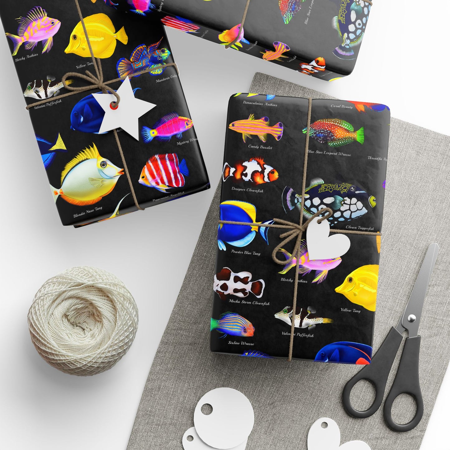 Vibrant Saltwater Fish Gift Wrap
