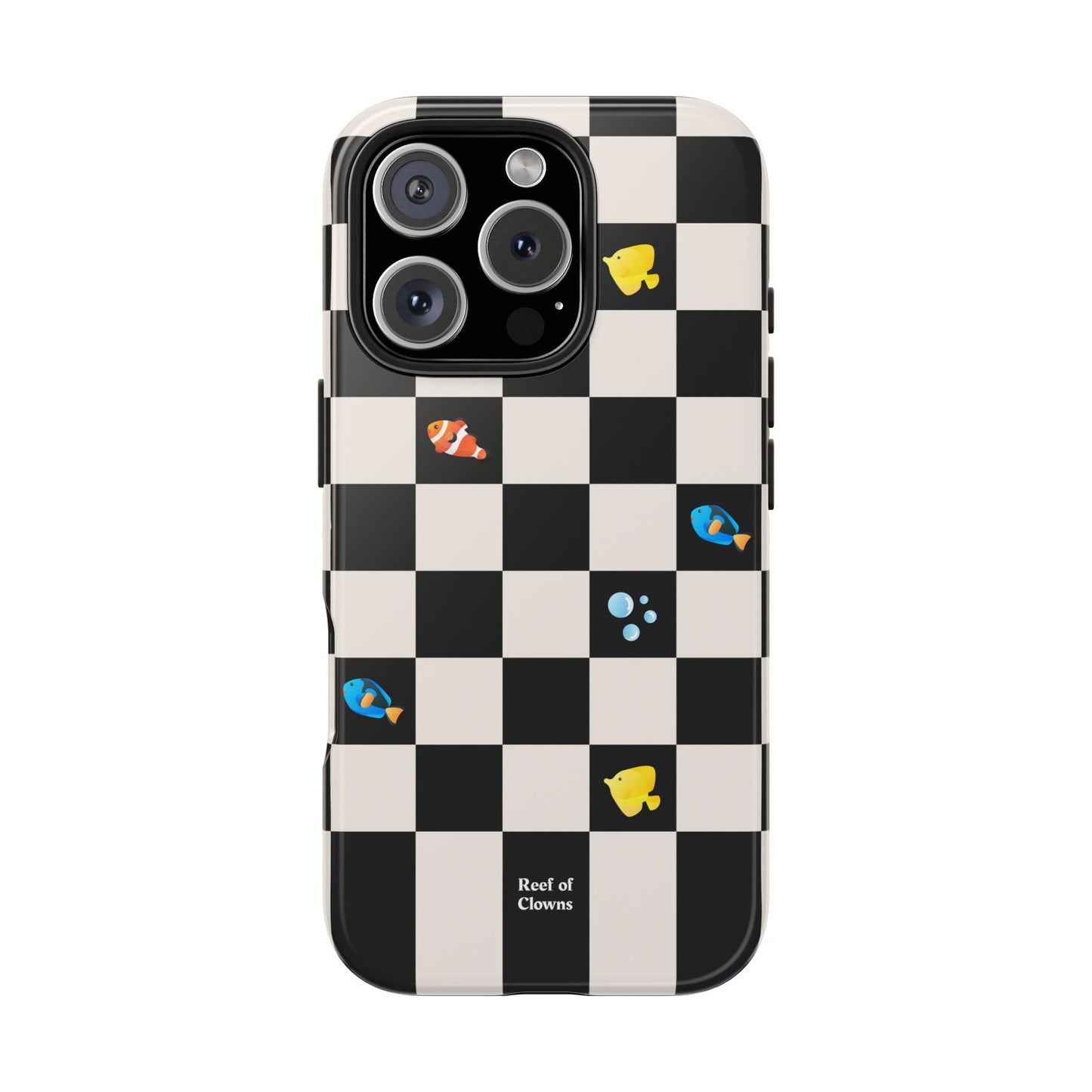 Reef of Clowns Checkerboard (Inkreef) Phone Case