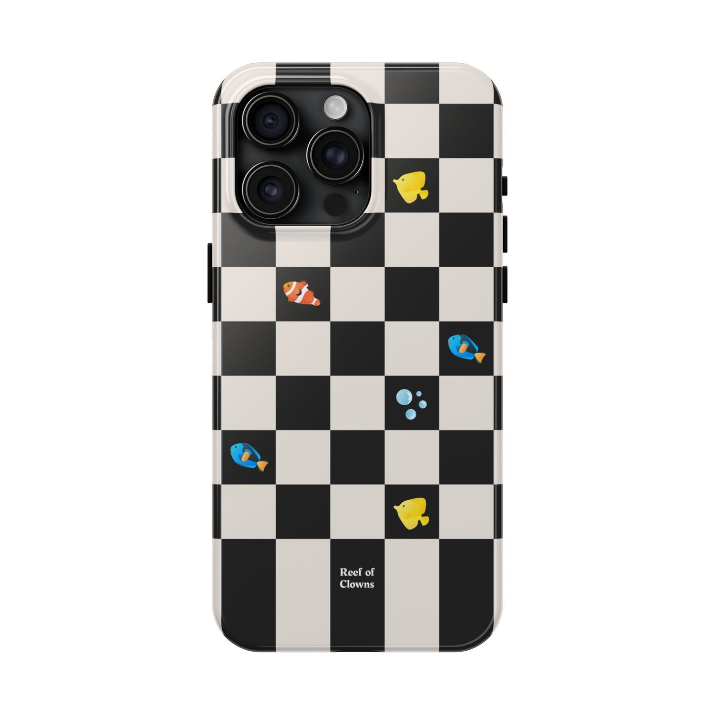 Reef of Clowns Checkerboard (Inkreef) Phone Case
