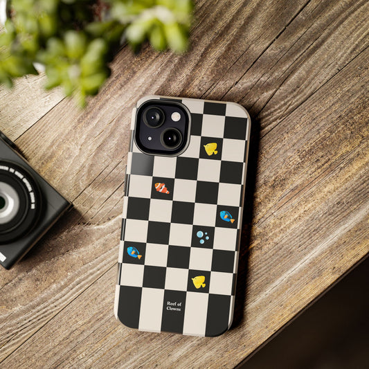 Reef of Clowns Checkerboard (Inkreef) Phone Case