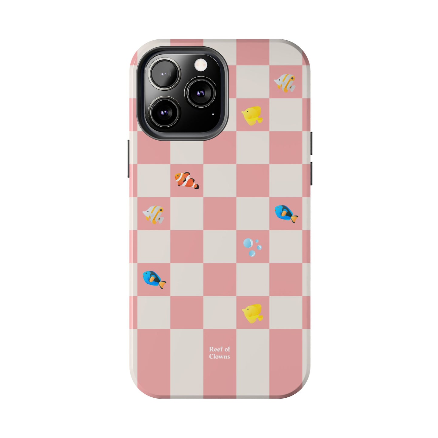 Reef of Clowns Checkerboard (Pinktide) Phone Case