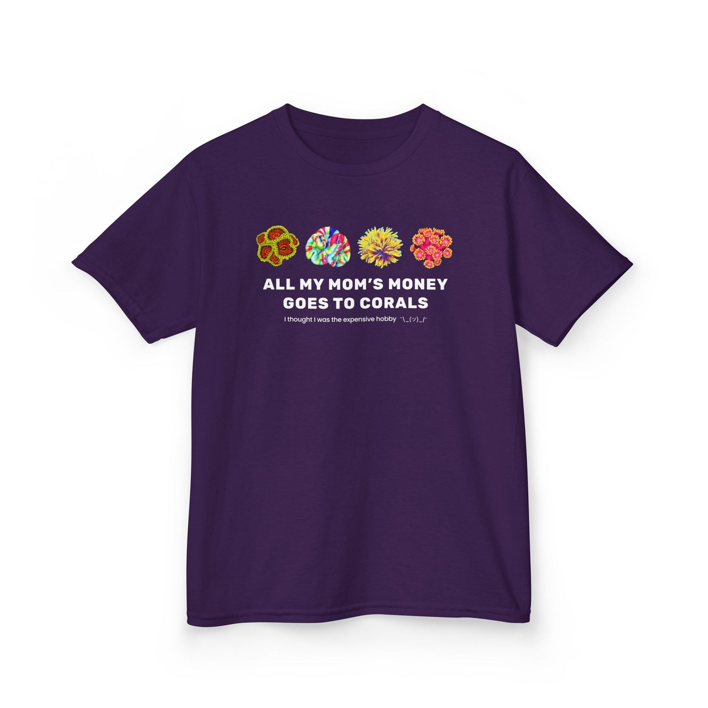 All My Mom's Money Goes to Coral Kids T-Shirt