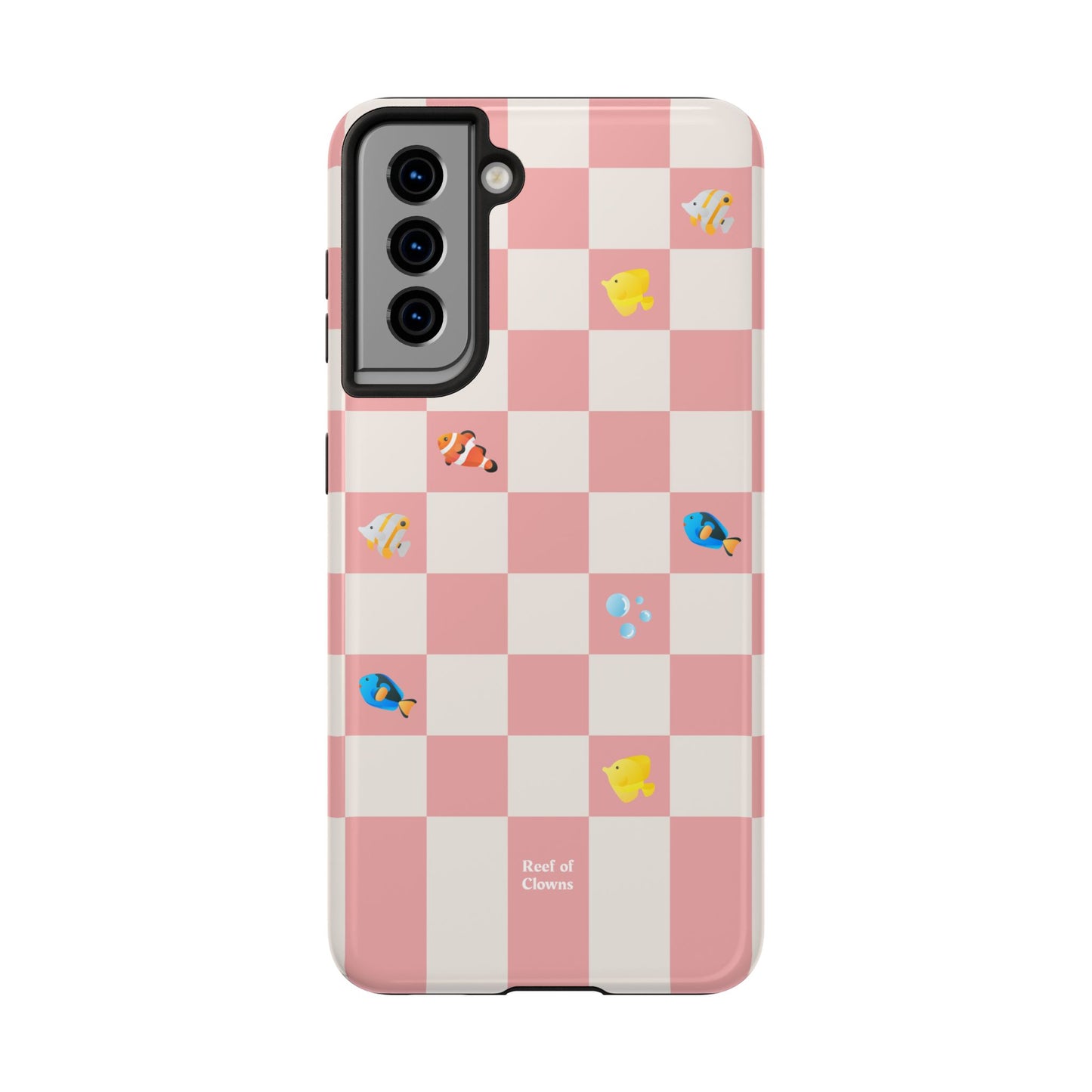 Reef of Clowns Checkerboard (Pinktide) Phone Case