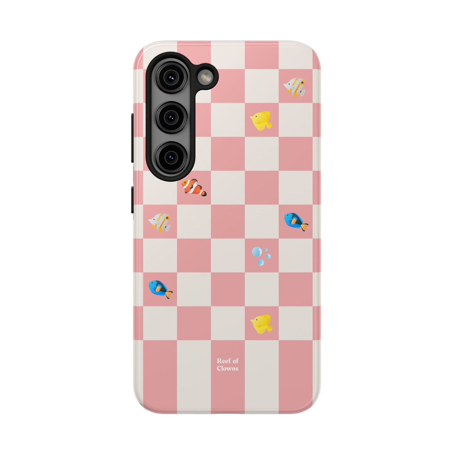 Reef of Clowns Checkerboard (Pinktide) Phone Case