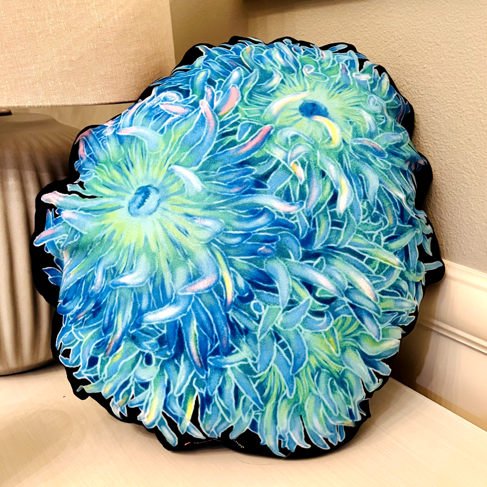 Duncan Coral Pillow - Reef of Clowns LLC
