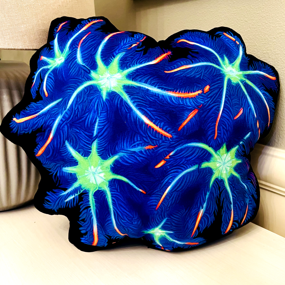 Cloves Coral Pillow - Reef of Clowns LLC