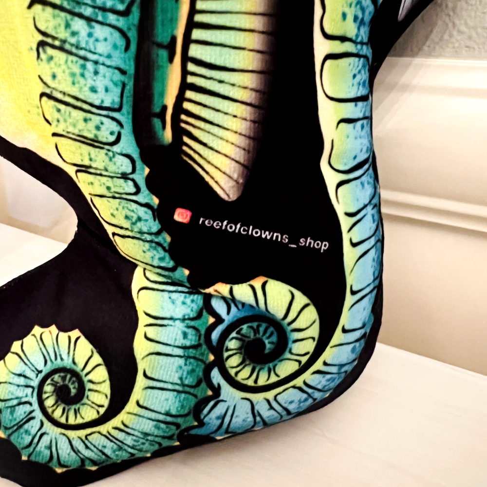 Sea Horse Pillow - Reef of Clowns LLC