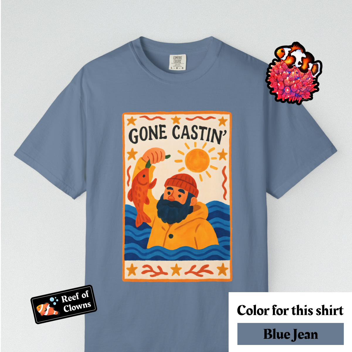 Gone Castin' - Graphic Shirt