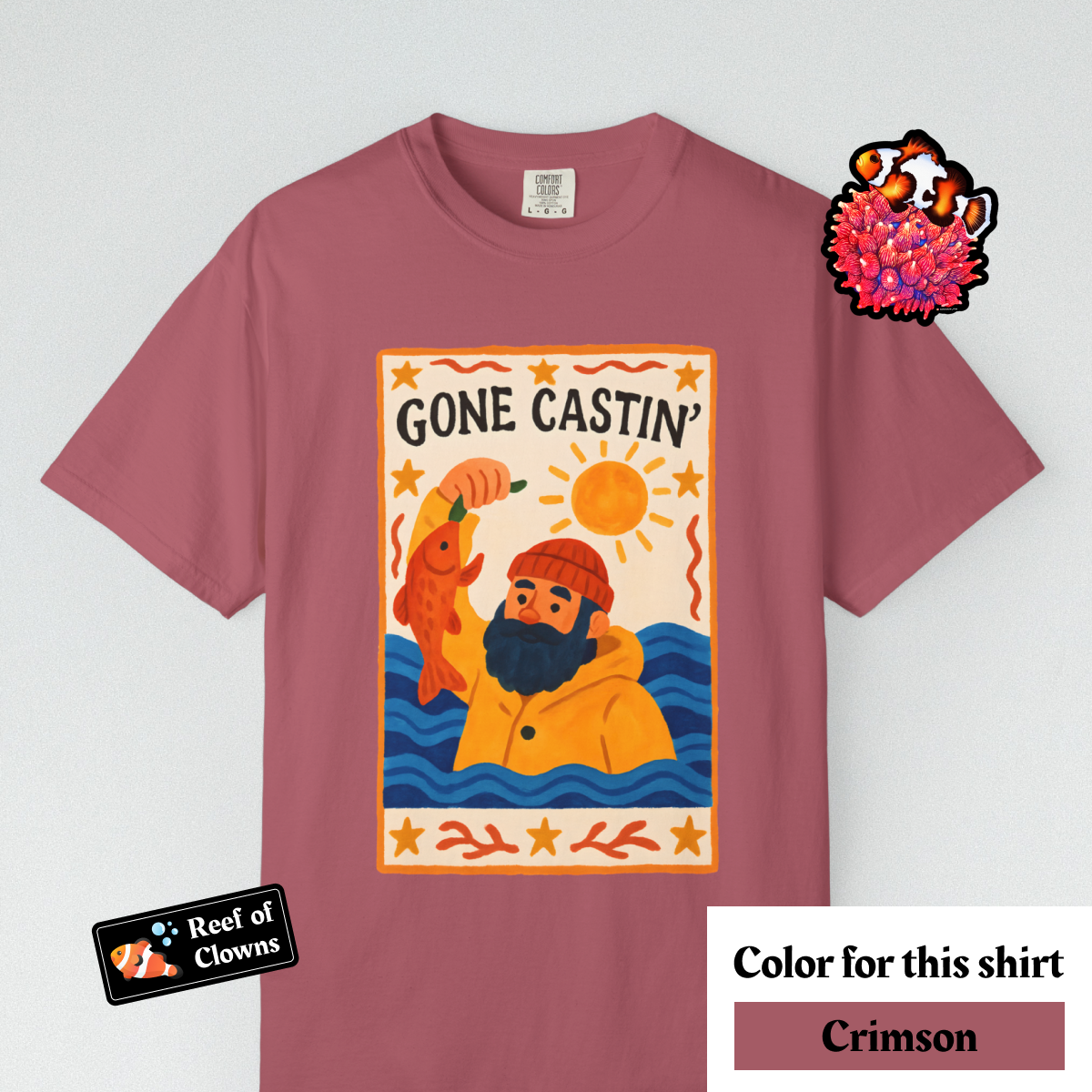Gone Castin' - Graphic Shirt