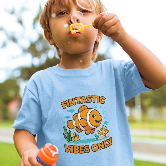 Fin-Tastic Vibe Only Kids T-Shirt