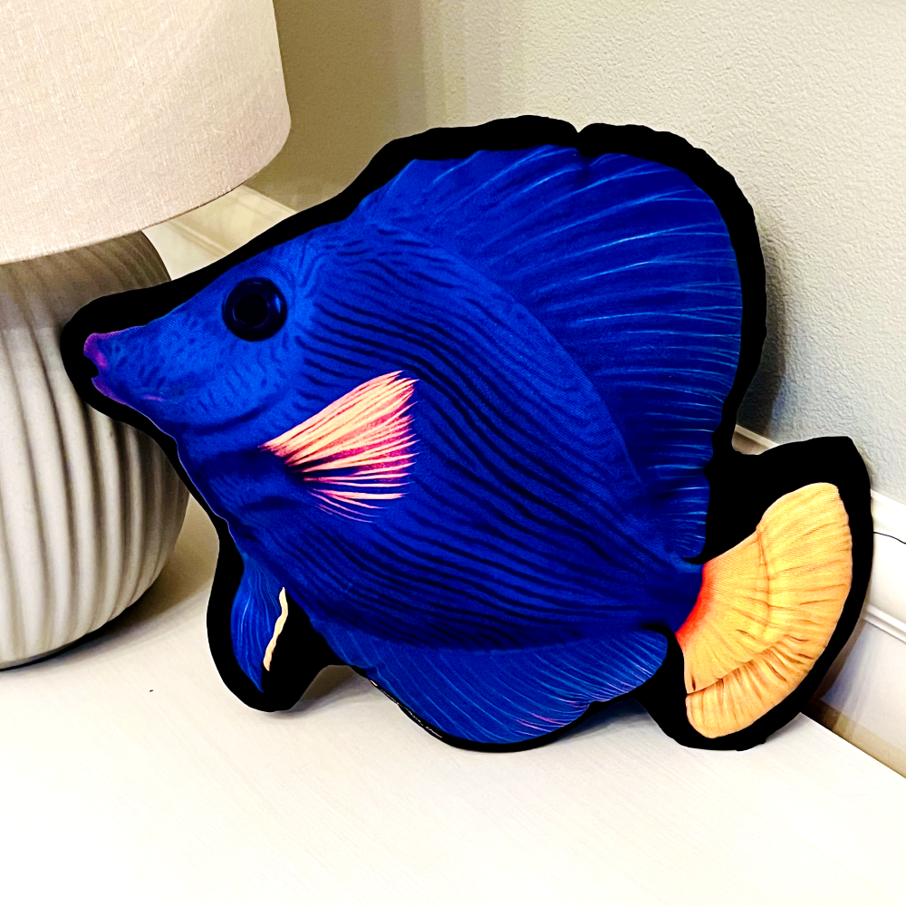 Purple Tang Pillow - Reef of Clowns LLC