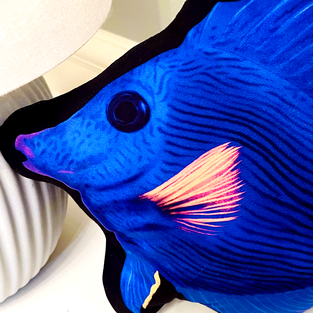 Purple Tang Pillow - Reef of Clowns LLC
