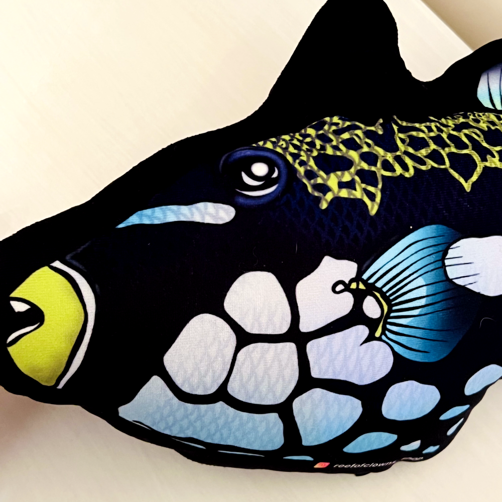 Clown Tiggerfish Pillow - Reef of Clowns LLC