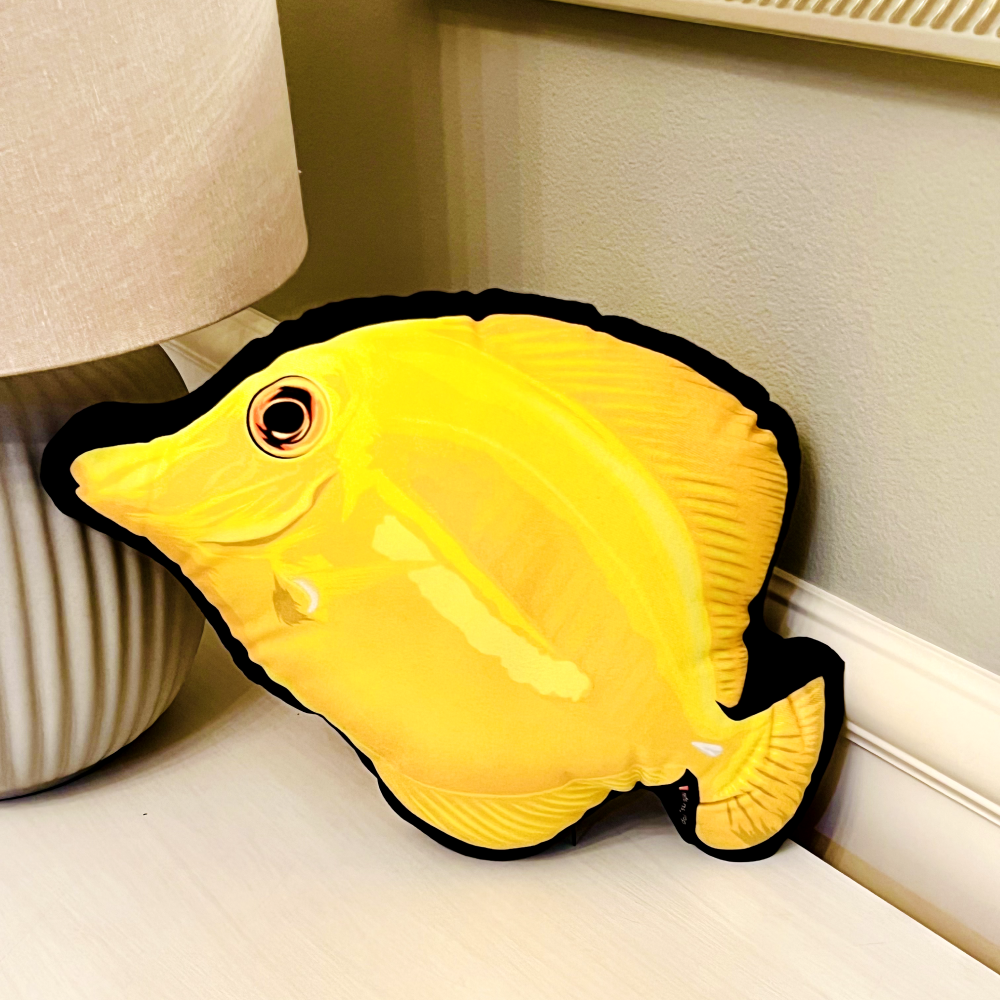 Yellow Tang Pillow - Reef of Clowns LLC