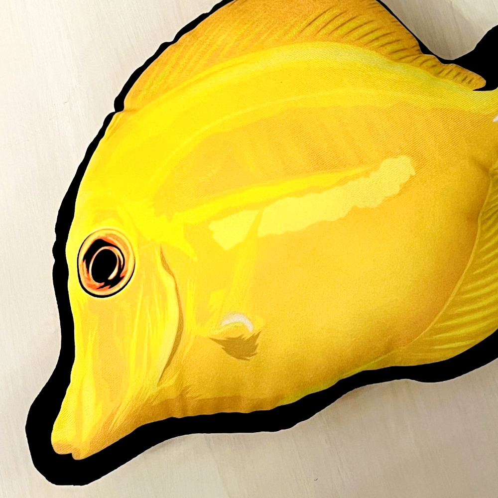 Yellow Tang Pillow - Reef of Clowns LLC