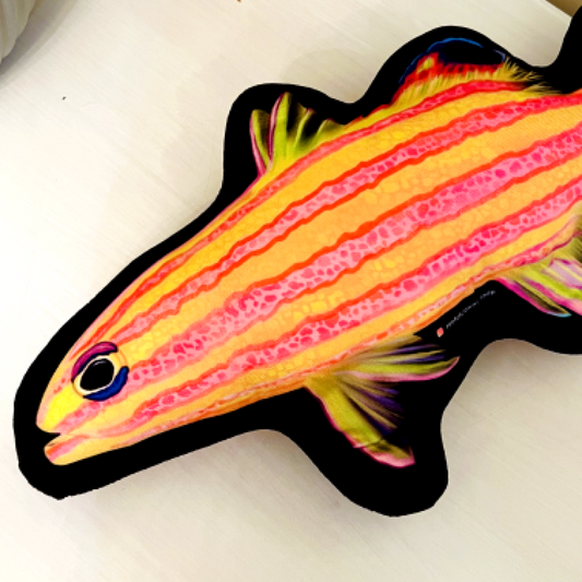 Candy Basslet Pillow - Reef of Clowns LLC