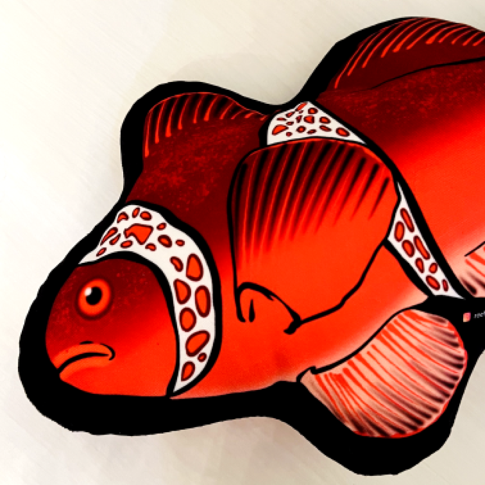 Maroon Clownfish Pillow - Reef of Clowns LLC