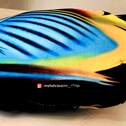 Threadfin Butterflyfish Pillow - Reef of Clowns LLC