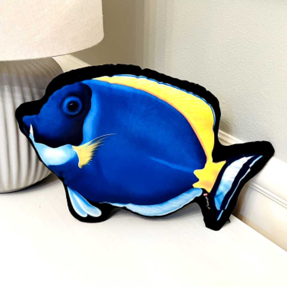 Powder Blue Tang Pillow - Reef of Clowns LLC