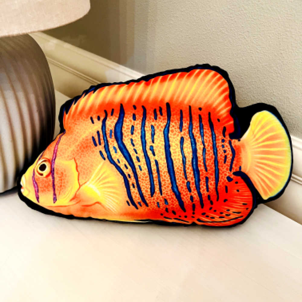 Clarion Angelfish Pillow - Reef of Clowns LLC