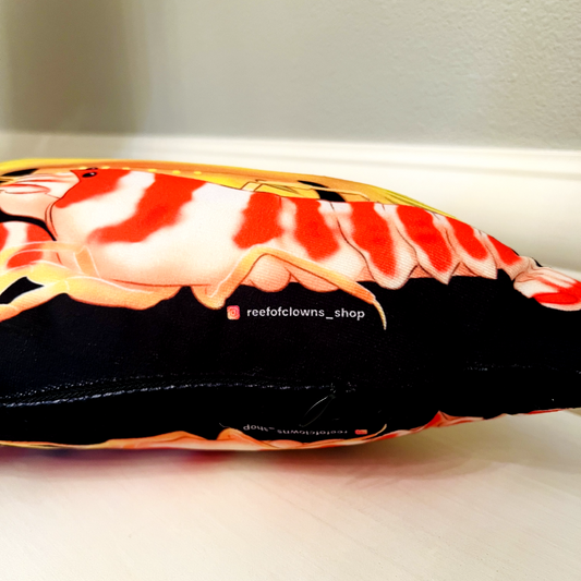 Yellow Watchman Goby & Pistol Shrimp Pillow - Reef of Clowns LLC