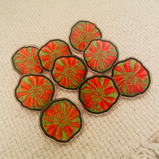 Bleeding Apple Scoly Pin - Reef of Clowns LLC