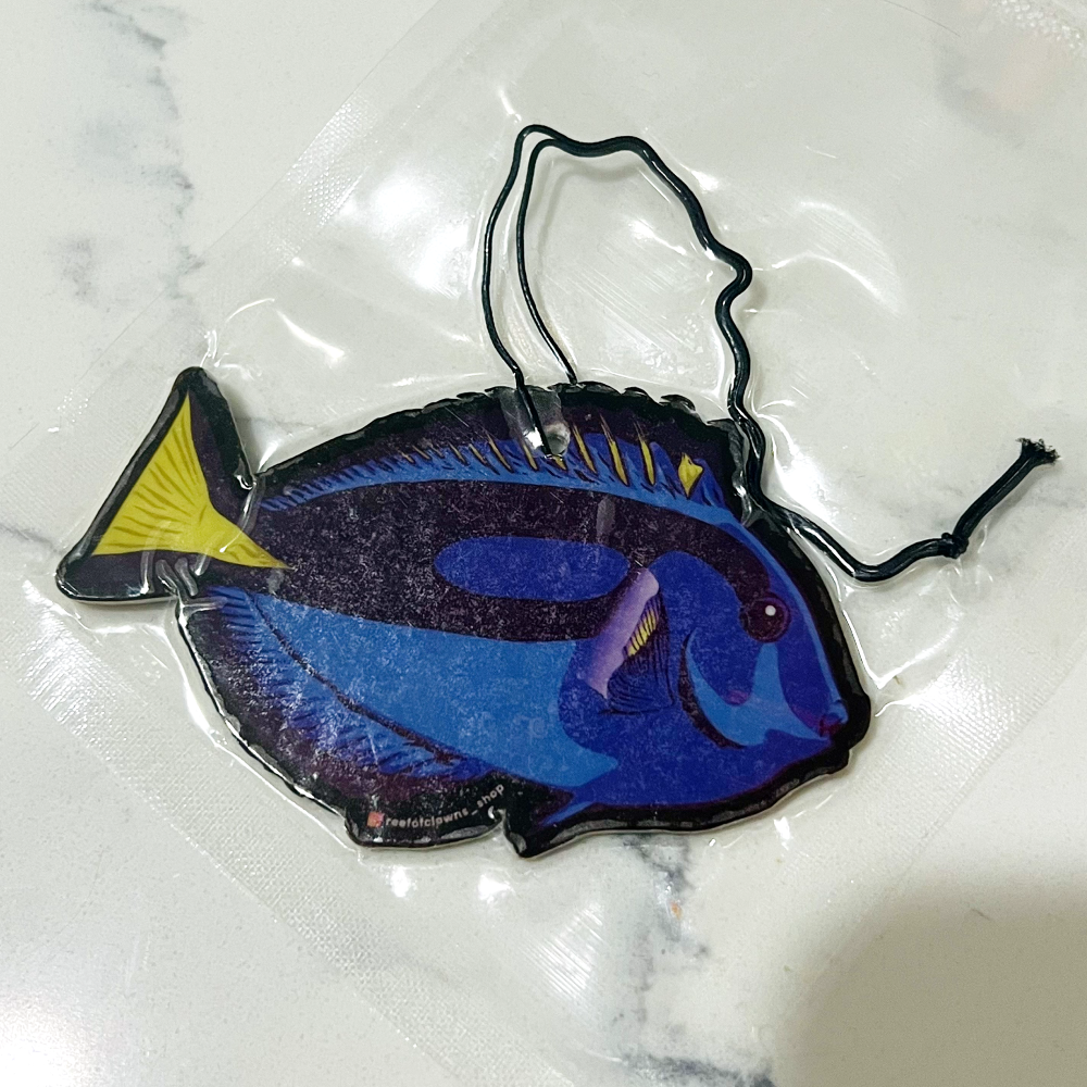 Blue Tang Shaped Air Freshener - Reef of Clowns LLC
