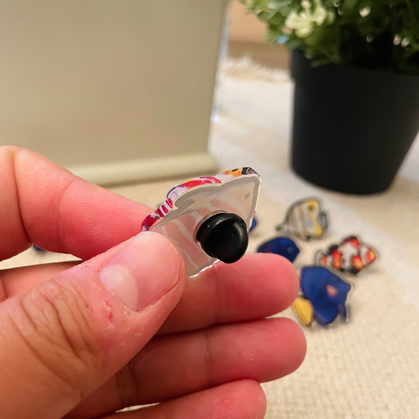 Peppermint Angelfish Pin - Reef of Clowns LLC