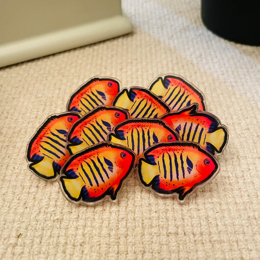 Flame Angelfish Pin - Reef of Clowns LLC