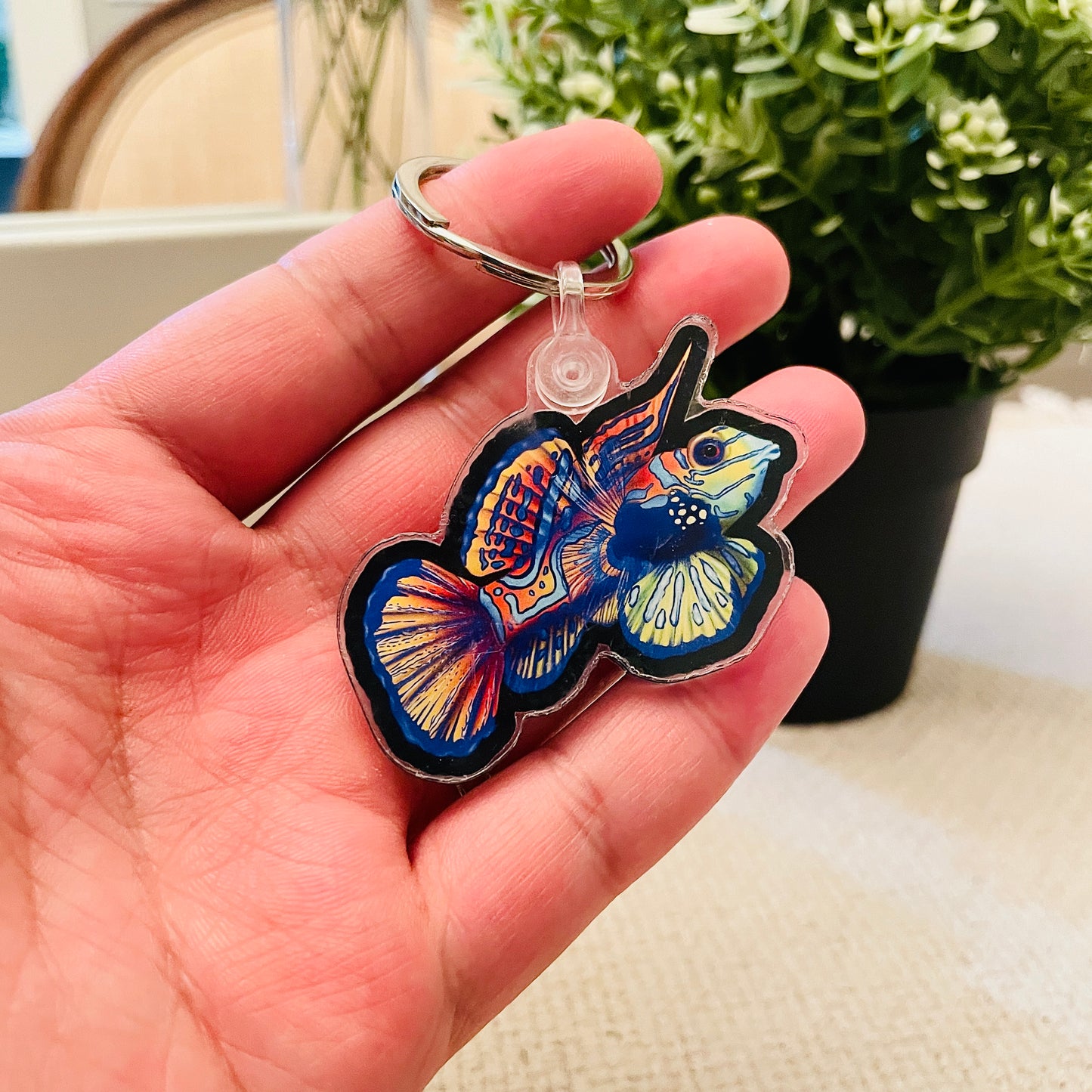 Mandarin Goby Keychain - Reef of Clowns LLC
