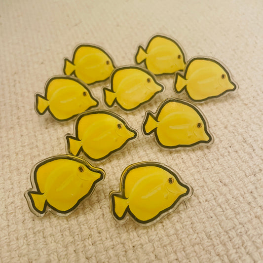 Yellow Tang Pin - Reef of Clowns LLC