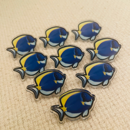 Powder Blue Tang Pin - Reef of Clowns LLC