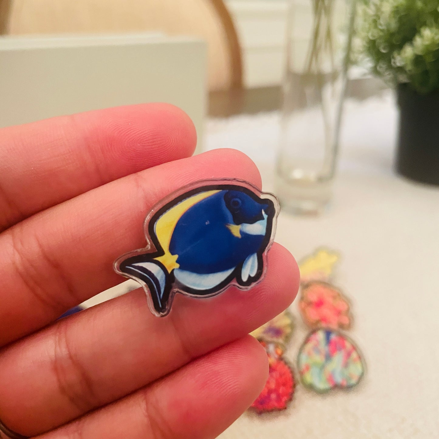 Powder Blue Tang Pin - Reef of Clowns LLC