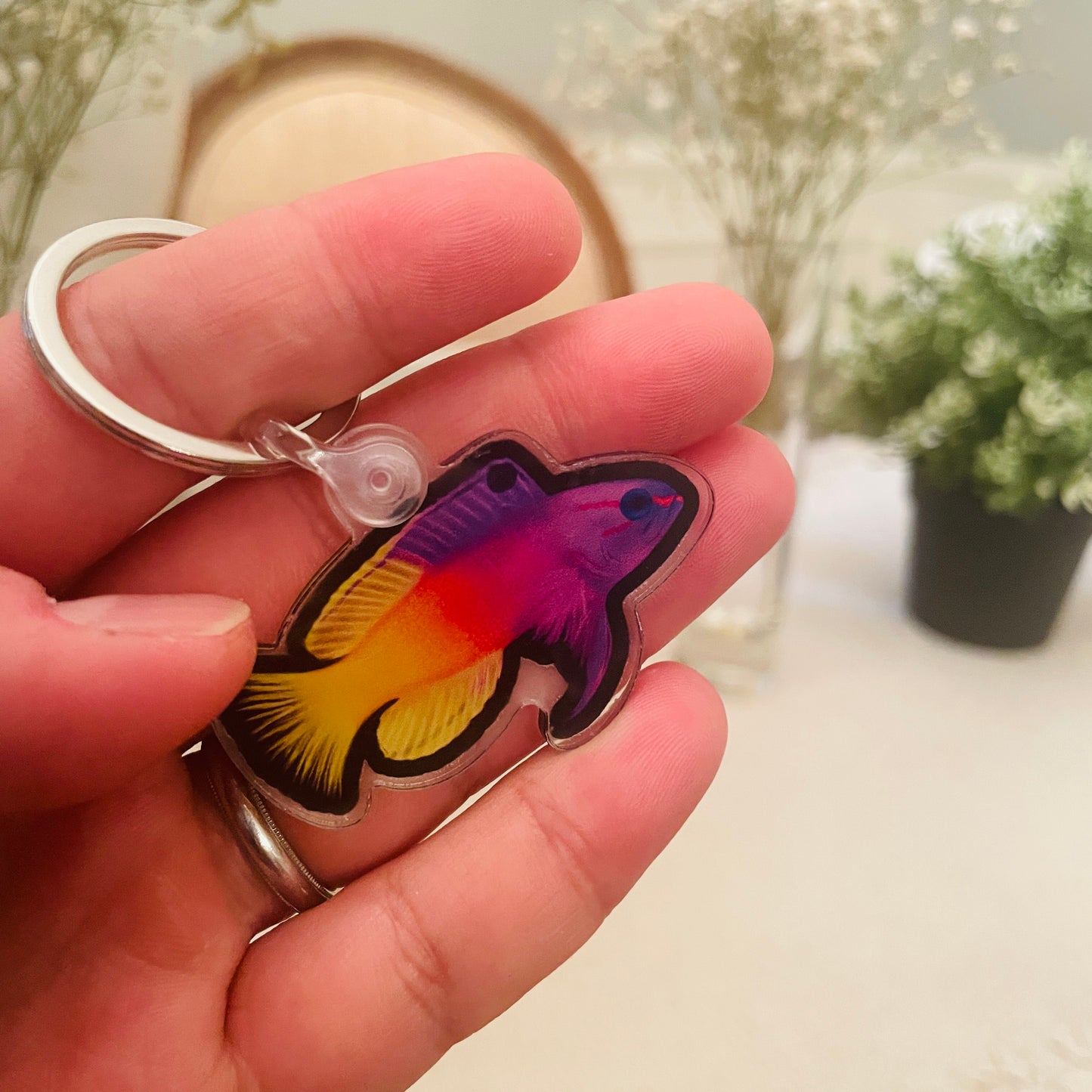 Royal Gramma Keychain - Reef of Clowns LLC