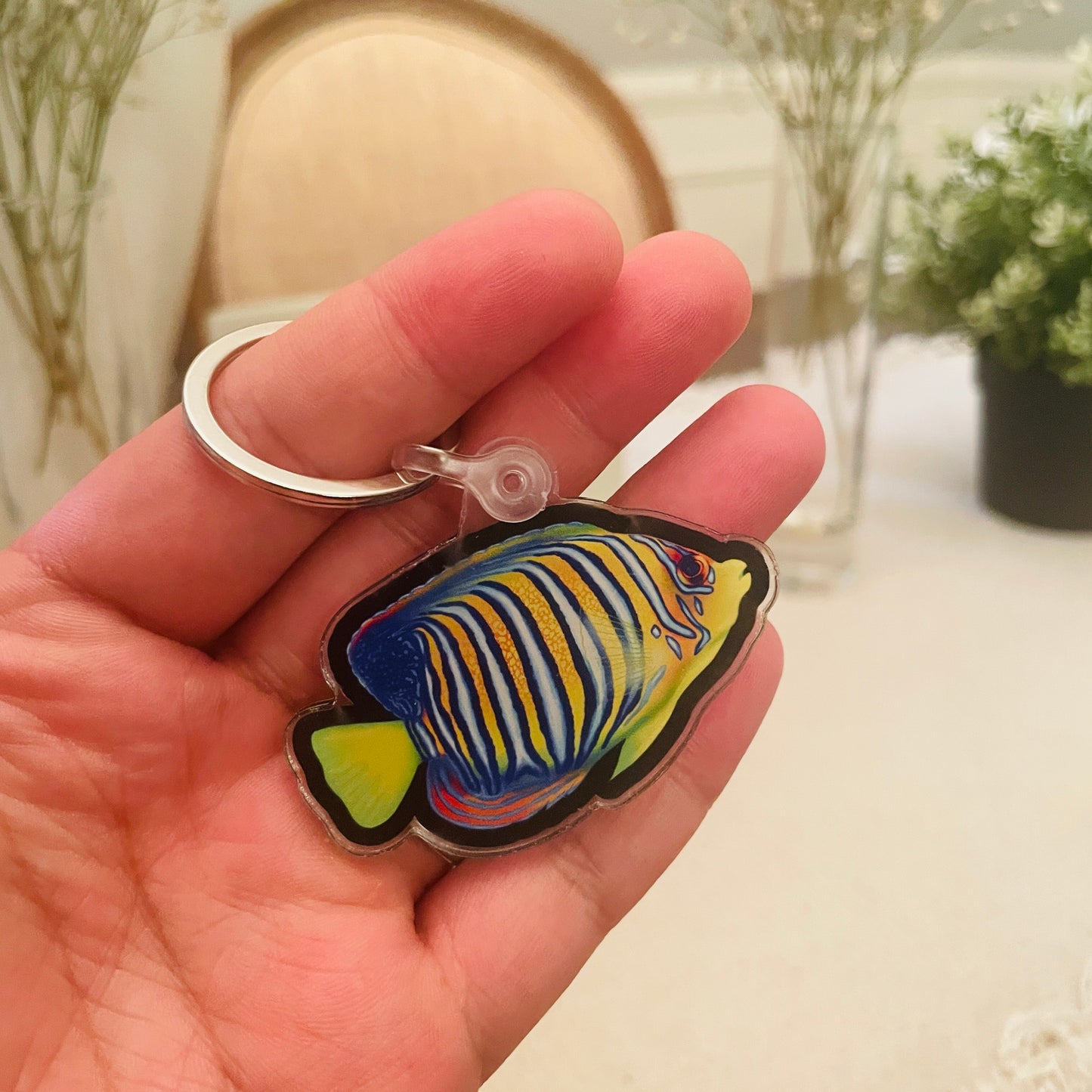 Regal Angelfish Keychain - Reef of Clowns LLC
