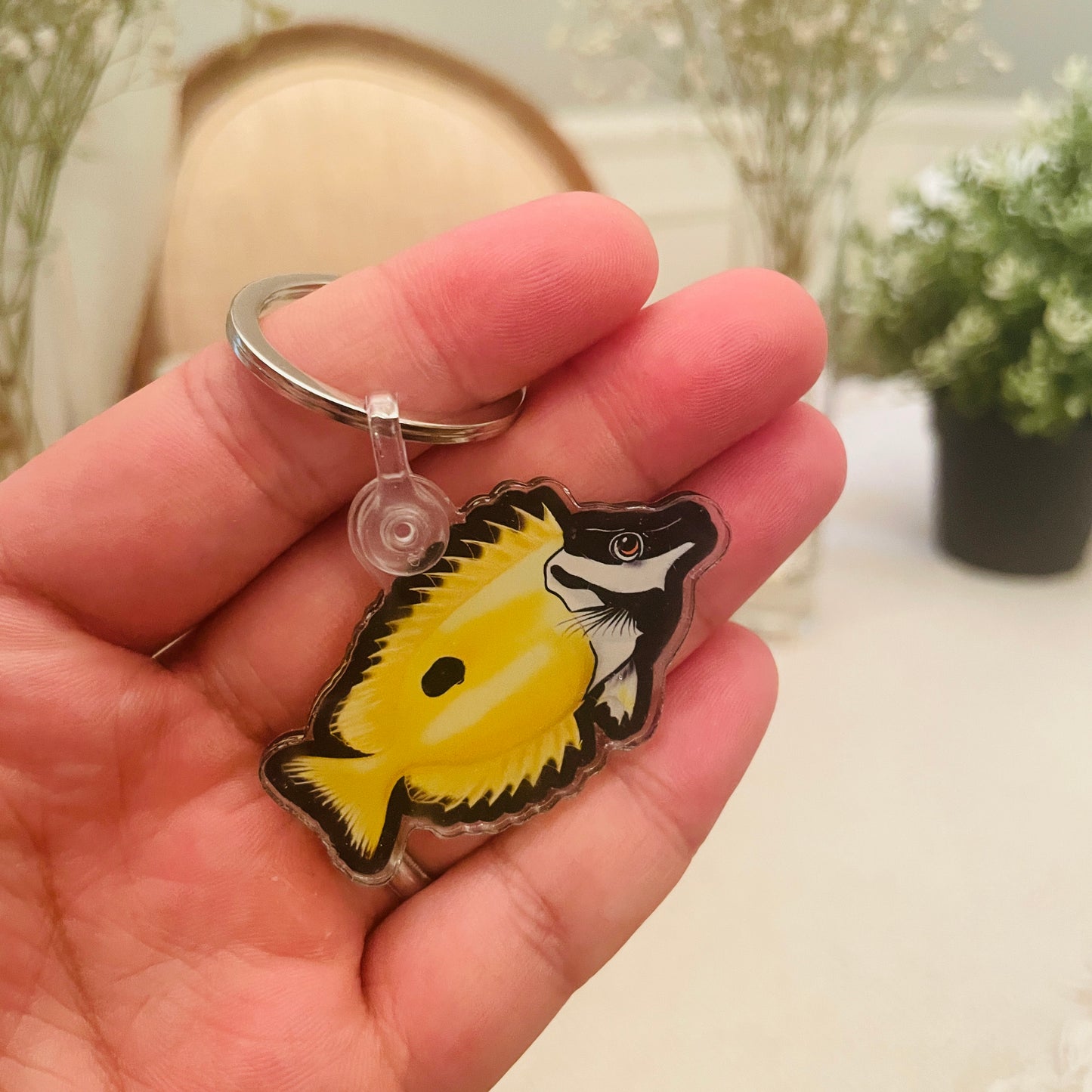 Fox Face Keychain - Reef of Clowns LLC