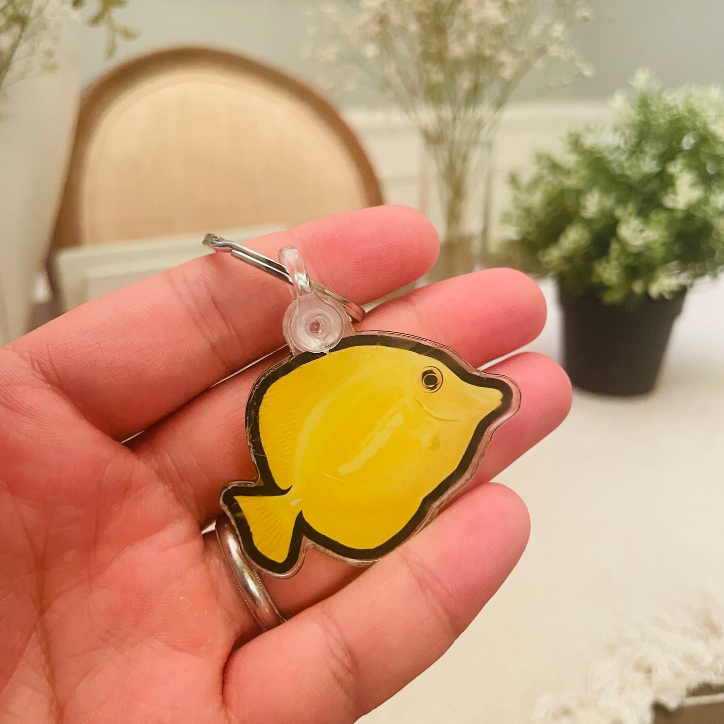 Yellow Tang Keychain - Reef of Clowns LLC