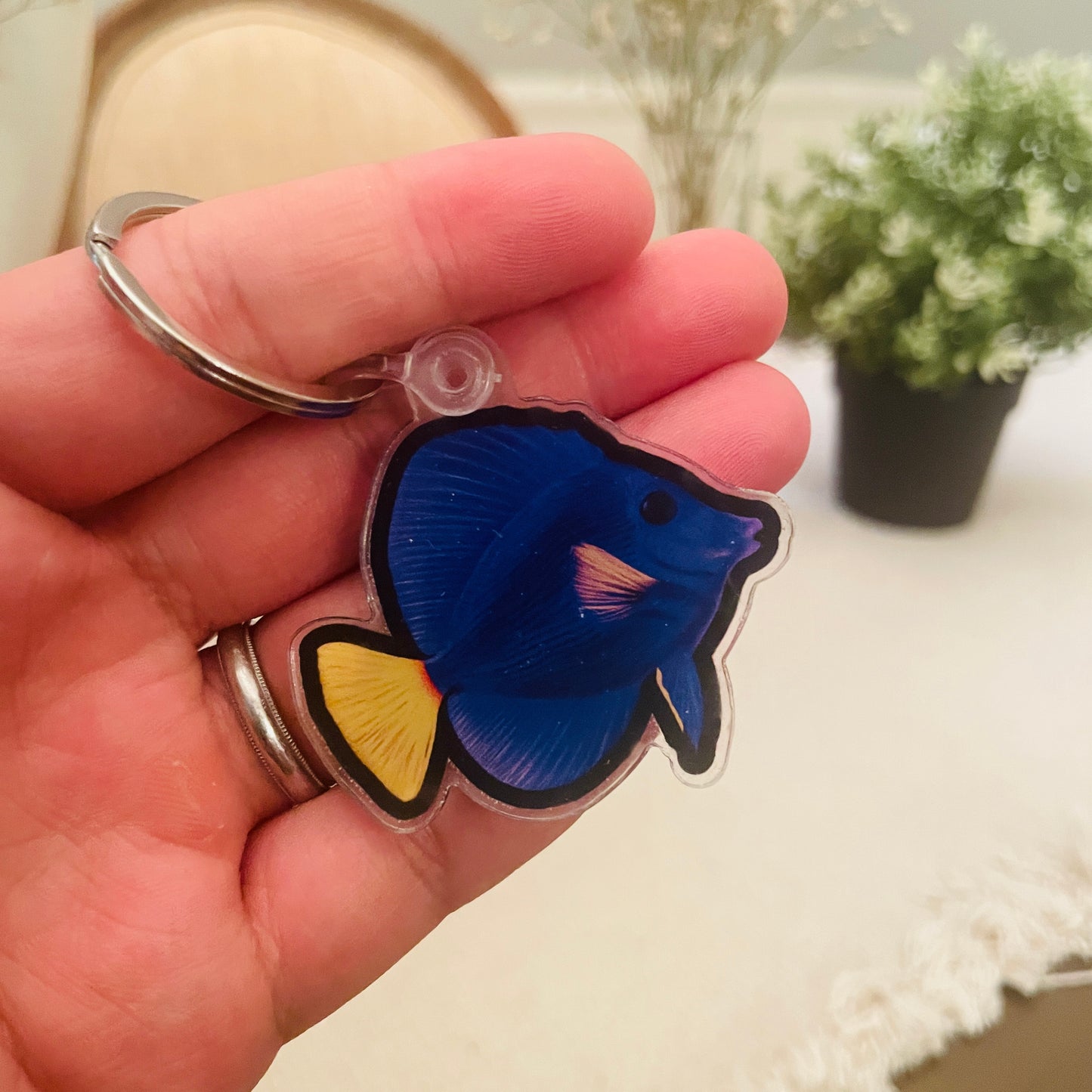 Purple Tang Keychain - Reef of Clowns LLC