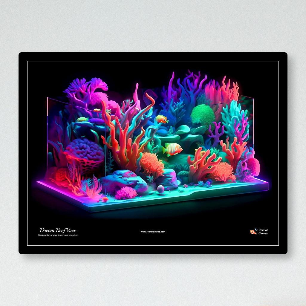 Dream Reef View UV Blacklight Tapestry