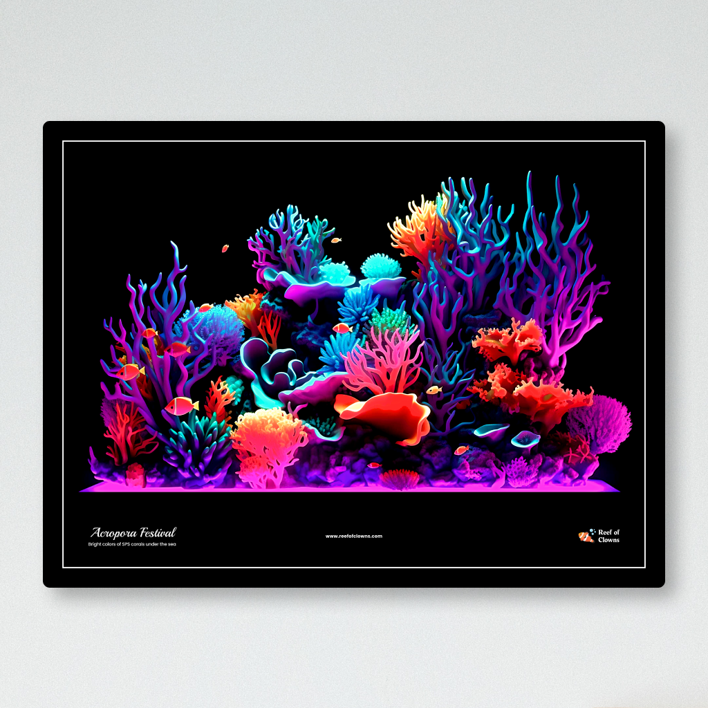 Acropora Festival UV Blacklight Tapestry
