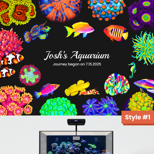 Custom UV Blacklight Reef Tapestry – Personalized