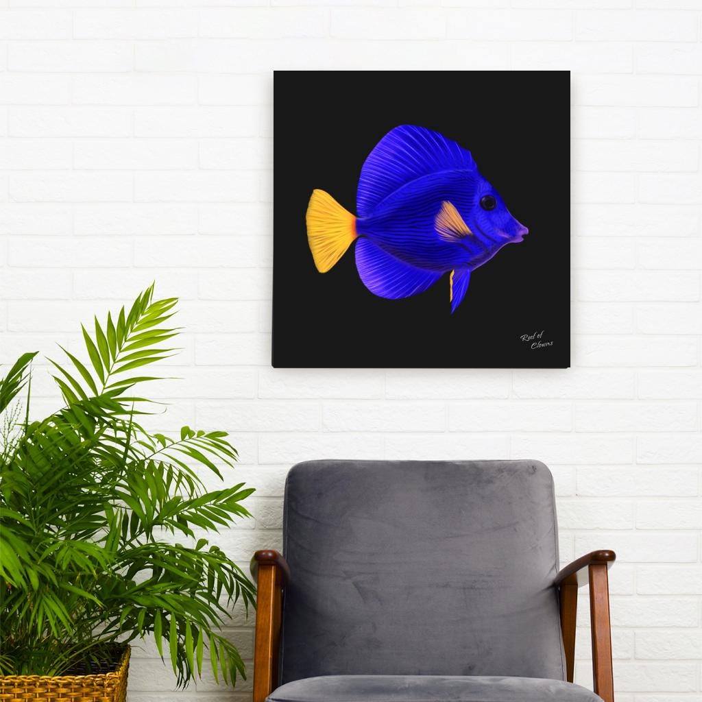 Purple Tang Canvas Wall Art