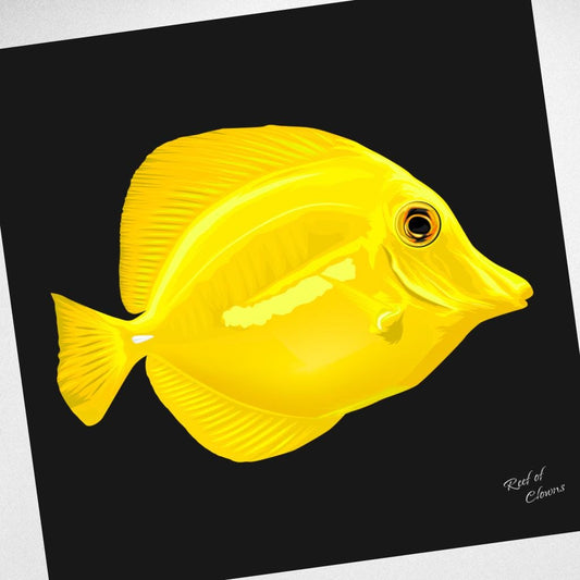 Yellow Tang Canvas Wall Art