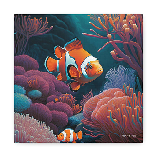 Clownfish Dreams (Canvas Art) - Reef of Clowns