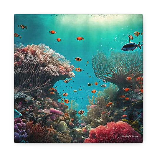 Coral Reef View (Canvas Art) - Reef of Clowns