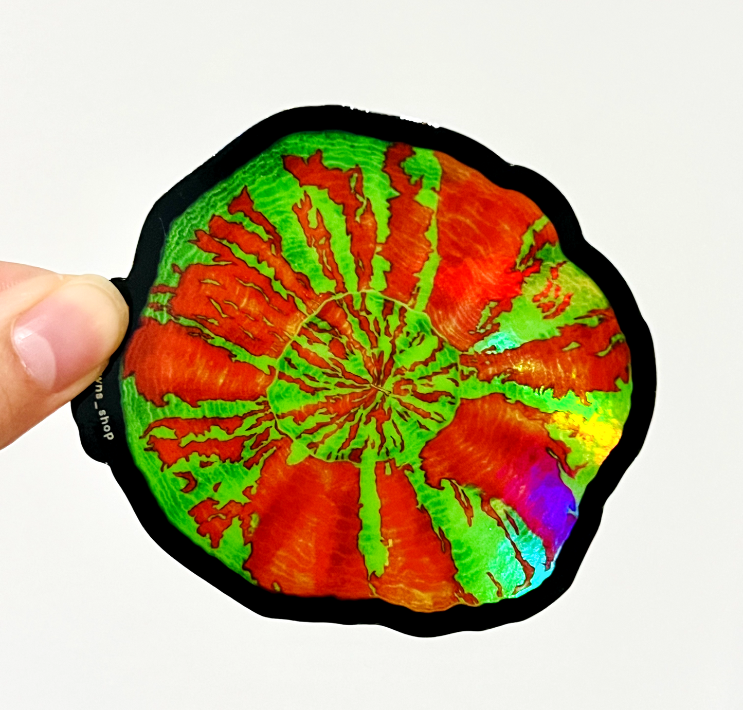Bleeding Apple Scoly Coral Sticker (Holographic) - Reef of Clowns